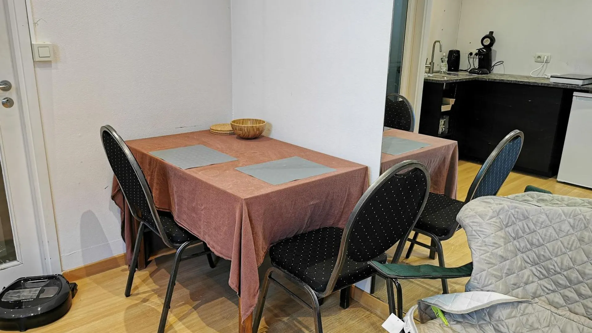 Apartment Backpackers Gelijkvloers-Studio-Slaapkamer-Eetkamer-Keuken 1 Ruimte-Badkamer En-Suite Ostend